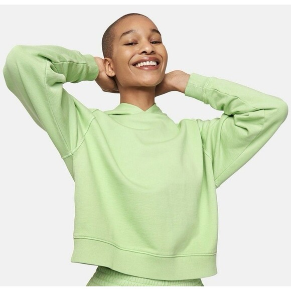 Outdoor Voices Tops - NWT Outdoor Voices Cotton Terry Cropped Hoodie Sweatshirt in Jade Womens sz M